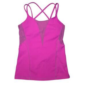 Vintage Lululemon Exquisite Strappy Tank Mesh Panel Ultra Violet Size 6